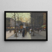 Flower Market Painting La Madeleine - Eugène Galien-Laloue — framed artwork on a wall
