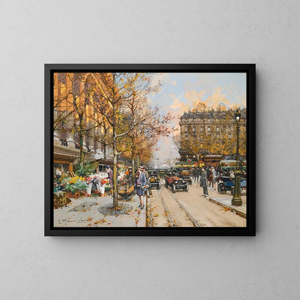 Place de la Madeleine - Eugène Galien-Laloue — framed artwork on a wall