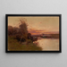 Río al atardecer - Eugène Galien-Laloue — cuadro enmarcado en la pared