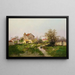 Rural scene in the suburbs of Barbizon - Eugène Galien-Laloue — framed artwork on a wall