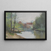 Old Mill of Dennemont - Eugène Galien-Laloue — framed artwork on a wall