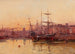 Voiliers quai en Normandie - Eugène Galien-Laloue — artwork view