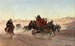 a cart in the plain of the caliphs' tombs, Cairo - Eugène Girardet — artwork view