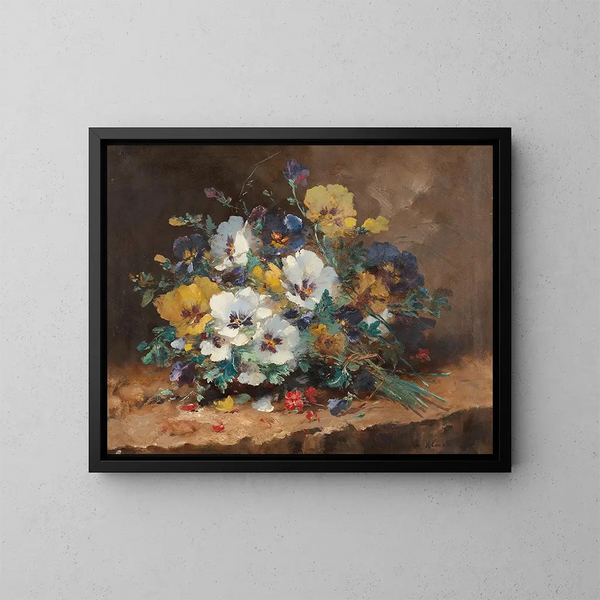 Pensamientos - Eugène Henri Cauchois — cuadro enmarcado en la pared
