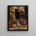 A royal wedding scene - Eugène Isabey — framed artwork on a wall