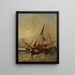 Marina Painting - Eugène Isabey — framed artwork on a wall