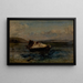 Petit bateau - Eugène Isabey — framed artwork on a wall