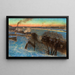 Evening in February, Riddarfjärden, Stockholm - Eugène Jansson — framed artwork on a wall