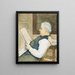 Portrait of the artist's father - Eugène Jansson — framed artwork on a wall
