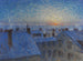 Amanecer sobre los tejados, motivo de Estocolmo - Eugène Jansson — vista de la obra