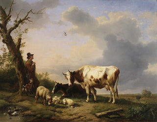 Eugne Joseph Verboeckhoven - Landscape with animals.webp