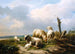 Sheep in a landscape - Eugène Joseph Verboeckhoven — artwork view