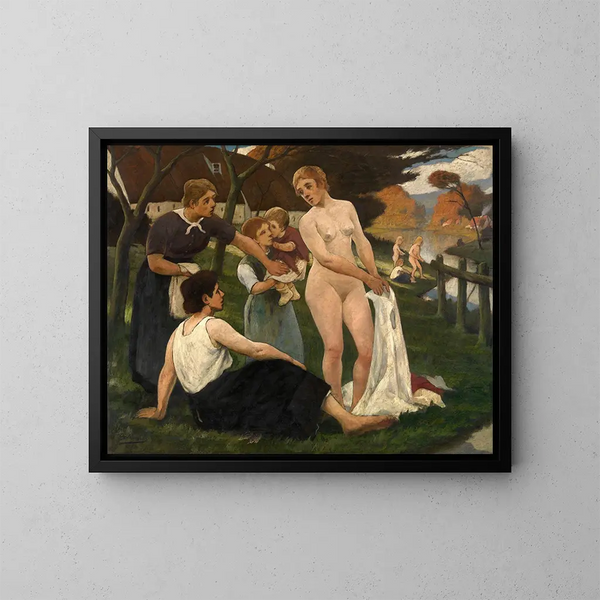 Oasis - Eugène Laermans — cuadro enmarcado en la pared