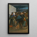 Towards the port - Eugène Laermans — framed artwork on a wall