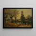 Paisaje lavadoras - Eugène Lambert — cuadro enmarcado en la pared
