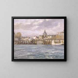 Lestacade de l'île Saint-Louis - Eugène Louis Gillot — cuadro enmarcado en la pared