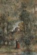 Landscape painting with a female figure - Eugène Smits — artwork view