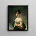 Retrato de una dama - Eugénie Tripier-Le Franc — cuadro enmarcado en la pared