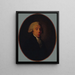 Retrato de hombre de la época revolucionaria - Eustache François Duval — cuadro enmarcado en la pared
