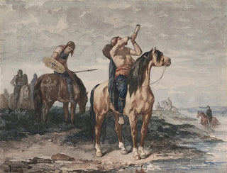 Los Merovingios - Évariste Vital Luminais — vista de la obra