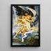 Borée y Orithye - Evelyn De Morgan — cuadro enmarcado en la pared