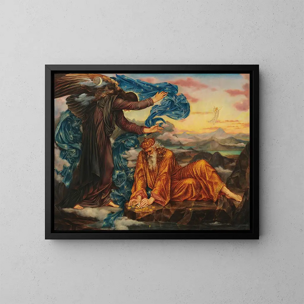 Tierra natal - Evelyn De Morgan — cuadro enmarcado en la pared