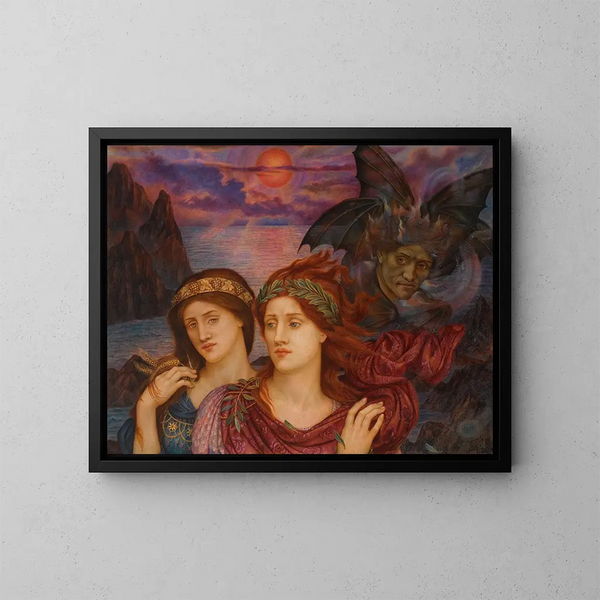 La Visión - Evelyn De Morgan — cuadro enmarcado en la pared