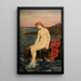 La pequeña sirena - Evelyn De Morgan — cuadro enmarcado en la pared