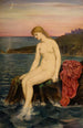 La pequeña sirena - Evelyn De Morgan — vista de la obra