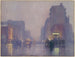 Broadway Painting by a Rainy Evening - Everett L. Warner — artwork view