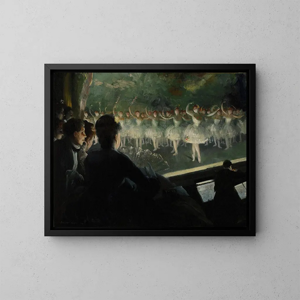 El ballet blanco - Everett Shinn — cuadro enmarcado en la pared