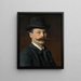 Autorretrato - Evert Louis van Muyden — cuadro enmarcado en la pared
