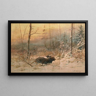 Evgeni Alexandrovich Tikhmenev - Elk Hunting.webp