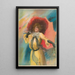 Young Girl of the Morning - F. Ryson — framed artwork on a wall