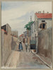 Passage Drouait painting from rue des Morillons to rue de Nice at the border - F. Sguin — artwork view