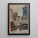 Rue Beaubourg taken from Rue Rambuteau - F. Seguin — framed artwork on a wall