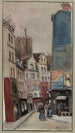 Rue Beaubourg taken from Rue Rambuteau - F. Seguin — artwork view