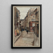 Calle Rue Simon Lefranc que da a la calle Saint Martin y a la calle del Templo - F. Seguin — cuadro enmarcado en la pared
