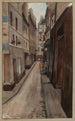 Rue des Étuves Saint Martin dando rue Beaubourg y rue Saint Martin - F. Seguin — vista de la obra