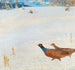 Faisanes en un paisaje de invierno - Hugo Baar — vista de la obra