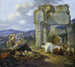 Familia de pastores romanos con su rebaño - Johann Heinrich Roos — vista de la obra