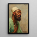 A Dervish - Fausto Zonaro — framed artwork on a wall