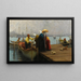 El Barco - Fausto Zonaro — cuadro enmarcado en la pared