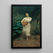 Joven con una calabaza - Fausto Zonaro — cuadro enmarcado en la pared