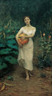 Joven con una calabaza - Fausto Zonaro — vista de la obra