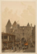 Gran Châtelet Vista tomada desde la calle Saint-Denis - Fédor Hoffbauer — vista de la obra