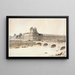 El Palacio de las Tullerías en 1690 visto desde el muelle de la Grenouillère - Fédor Hoffbauer — cuadro enmarcado en la pared