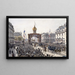 Promenades sur les Boulevards cortège oficial lors des fêtes Franco-Russes París le 20 octobre 1893 - Fédor Hoffbauer — cuadro enmarcado en la pared