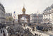 Promenades sur les Boulevards cortège oficial lors des fêtes Franco-Russes París le 20 octobre 1893 - Fédor Hoffbauer — vista de la obra
