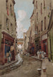 Rue Saint-Médard en 1905 en direction de la rue Mouffetard - Fédor Hoffbauer — artwork view